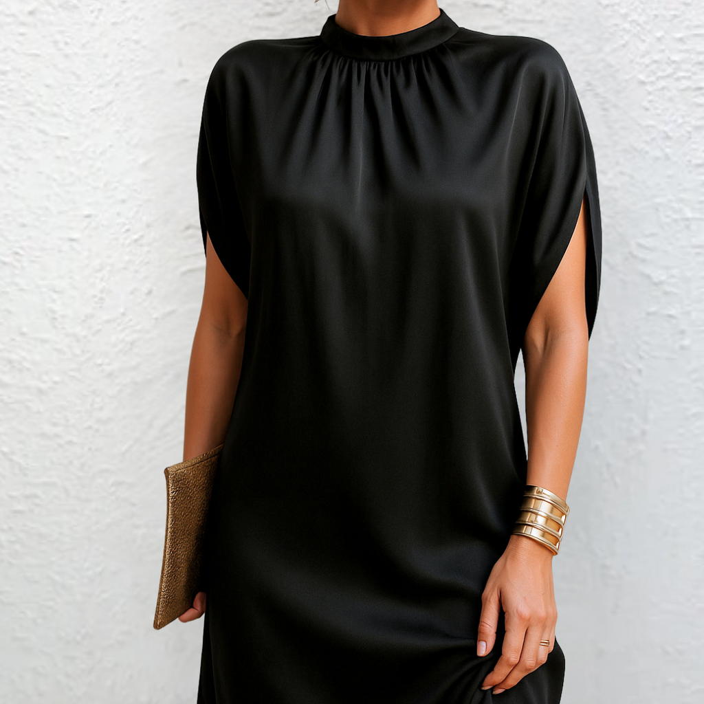 Virelle™ - Robe Noire Élancée