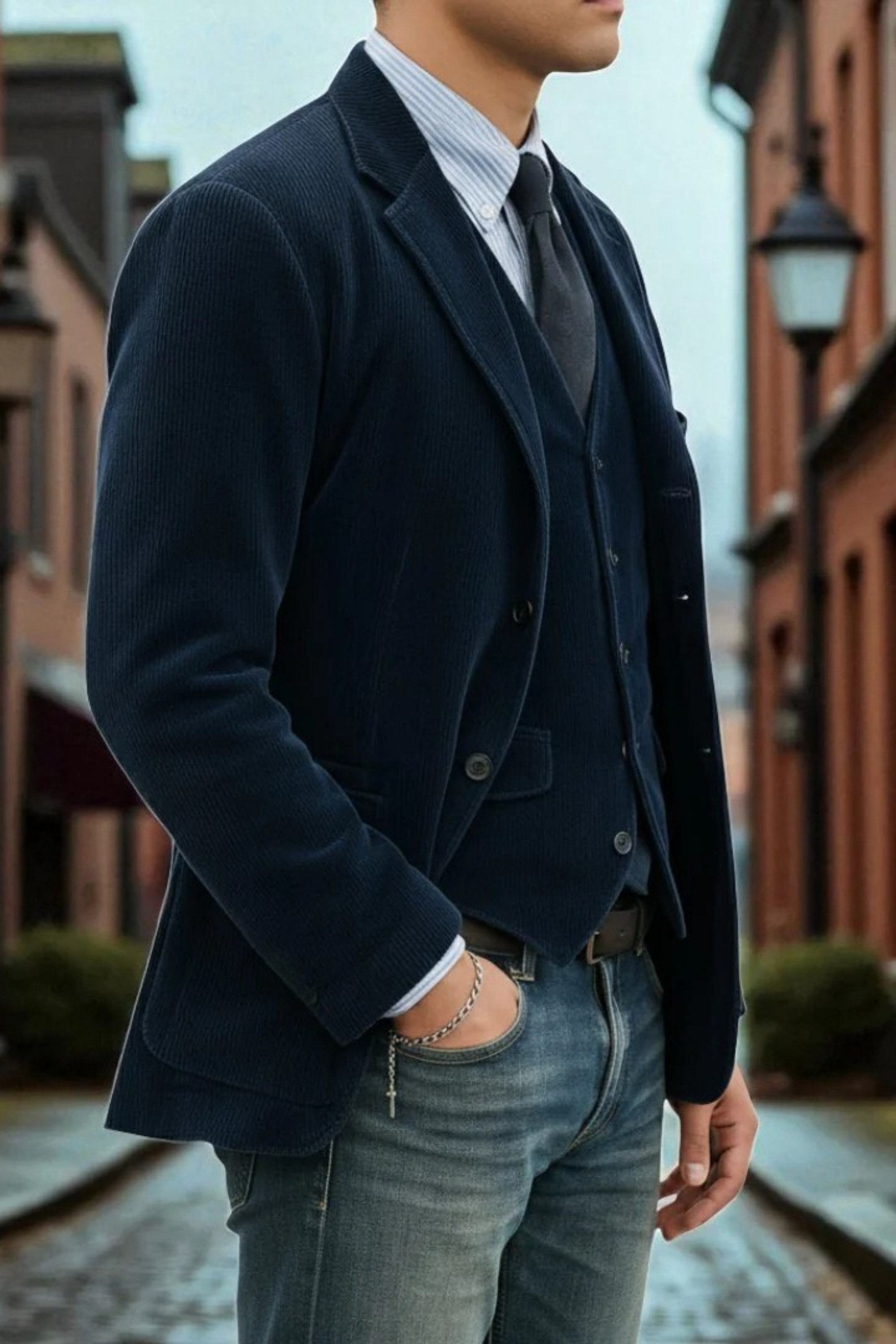 Lorenzio™ - Ensemble blazer avec gilet