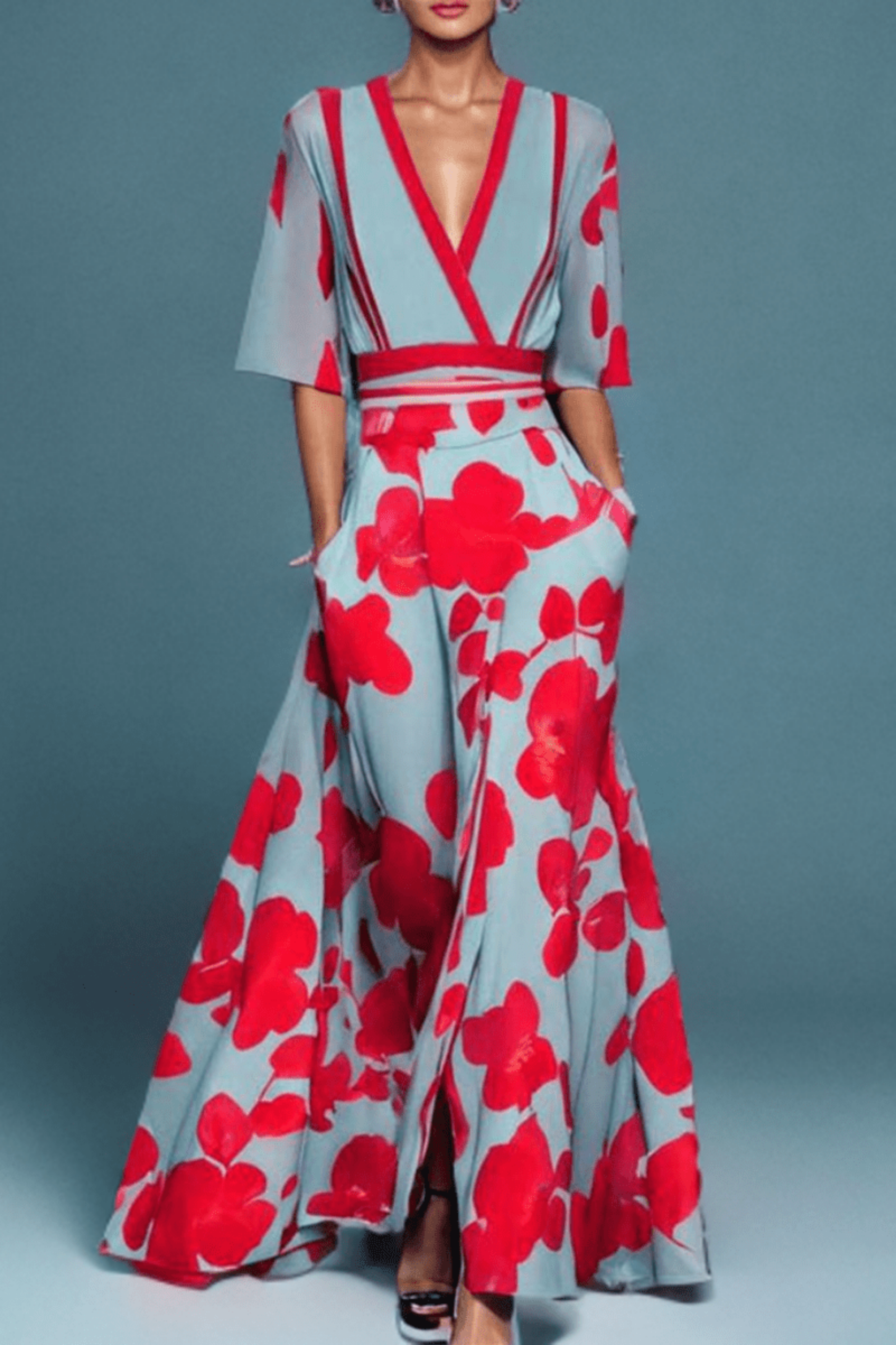 Julie™ – Robe portefeuille fleurie
