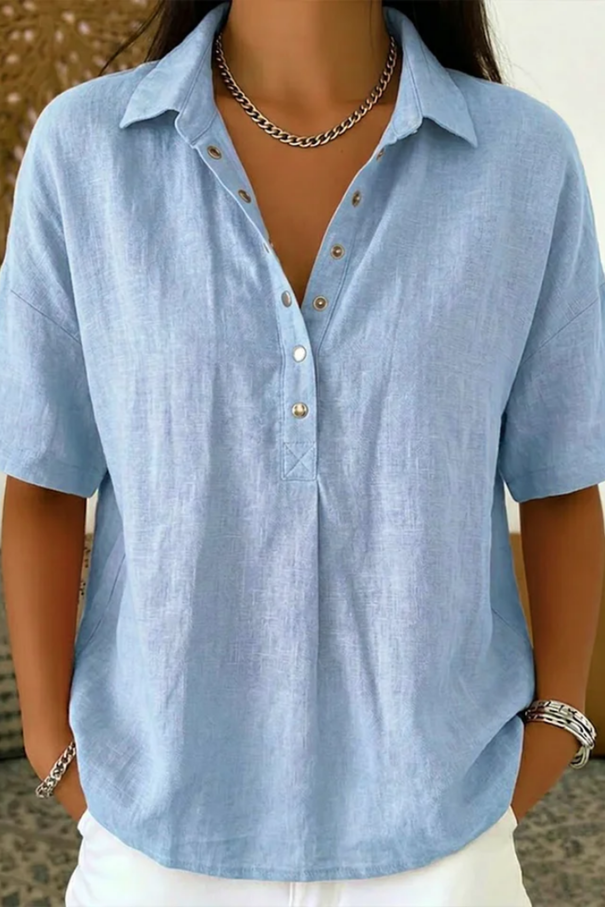 Mirel Ligne | à boutons pression blouse (Offre spéciale : 1 + 1)