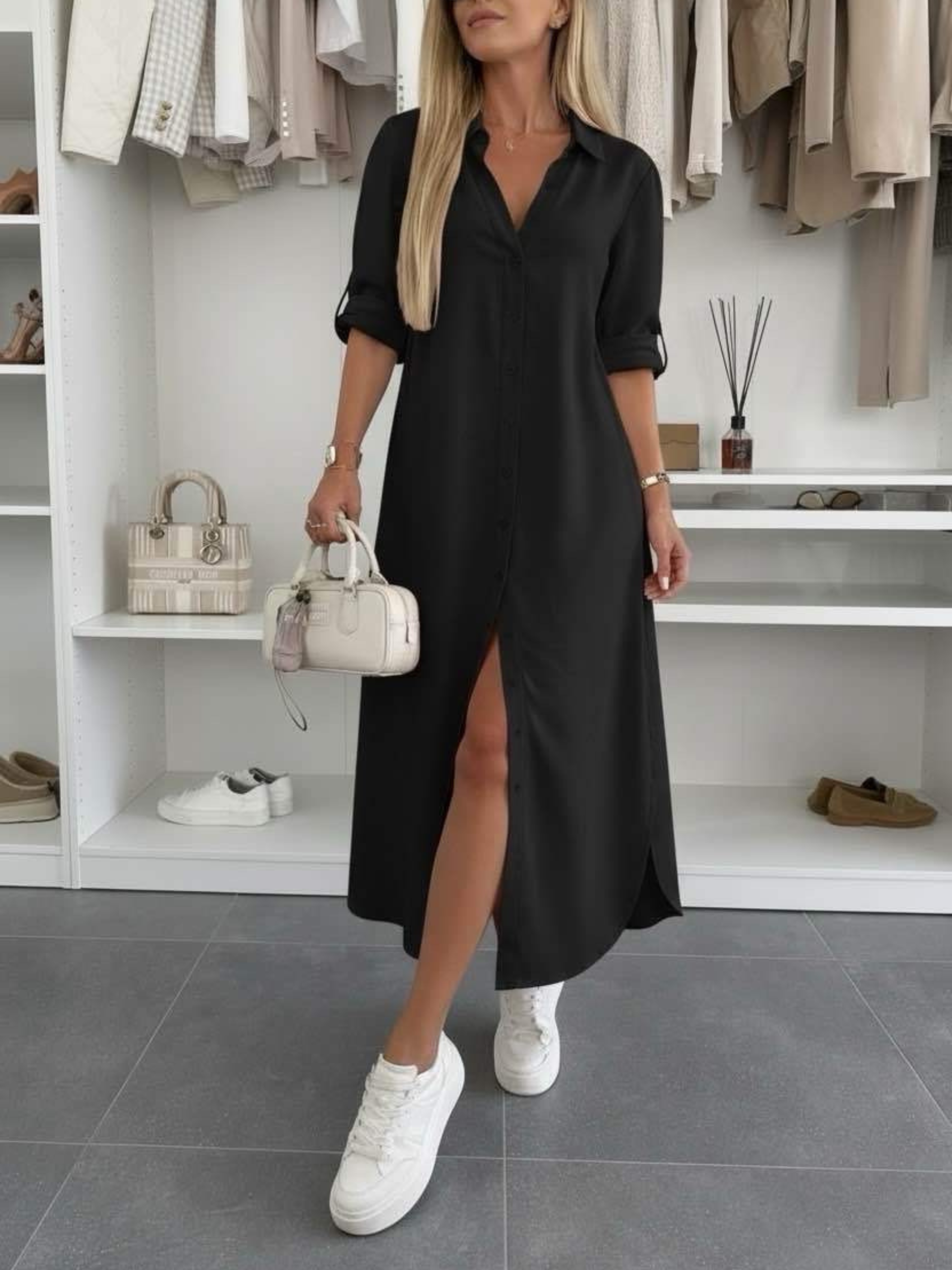 Élodie | Robe chemise oversize