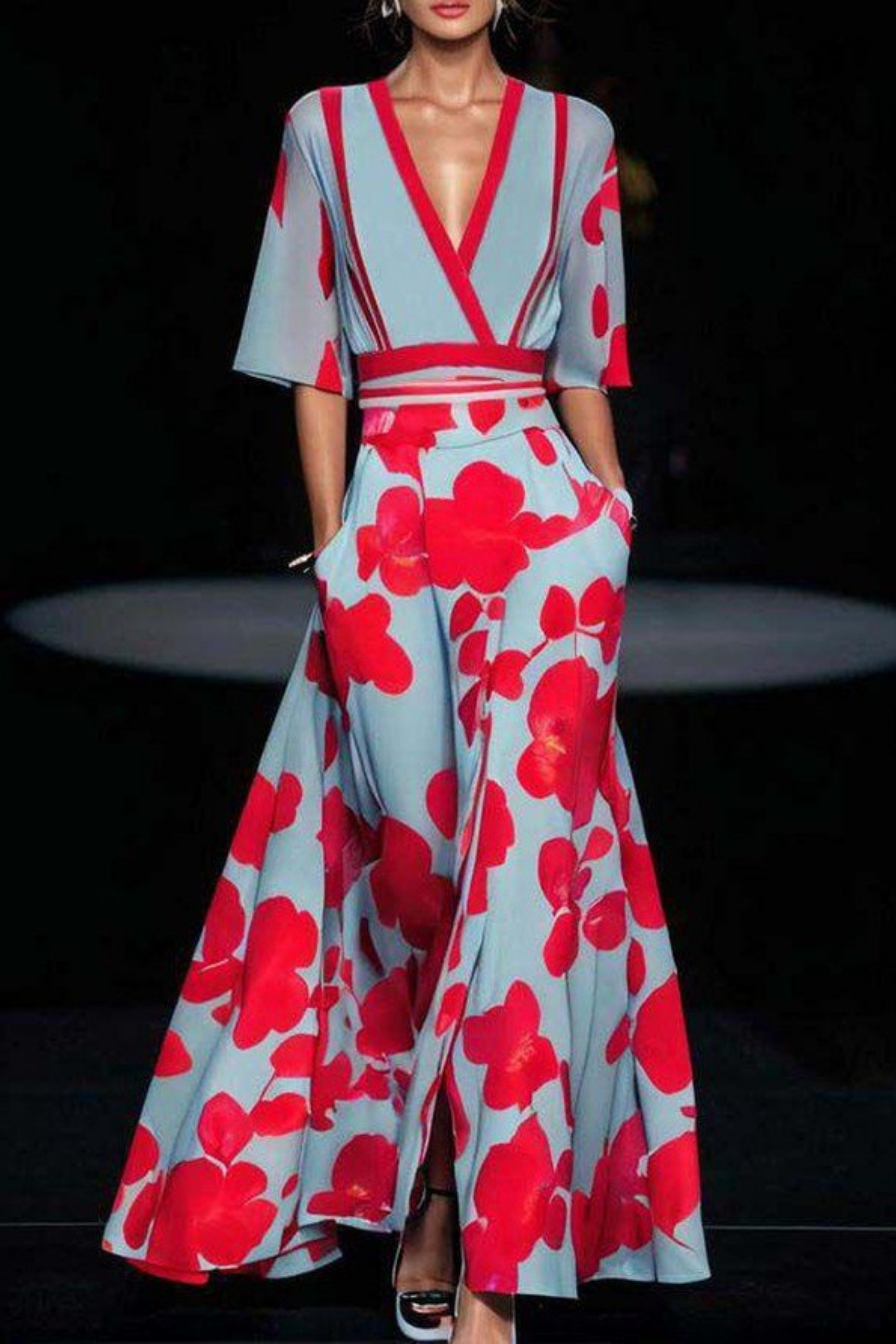 Julie™ – Robe portefeuille fleurie