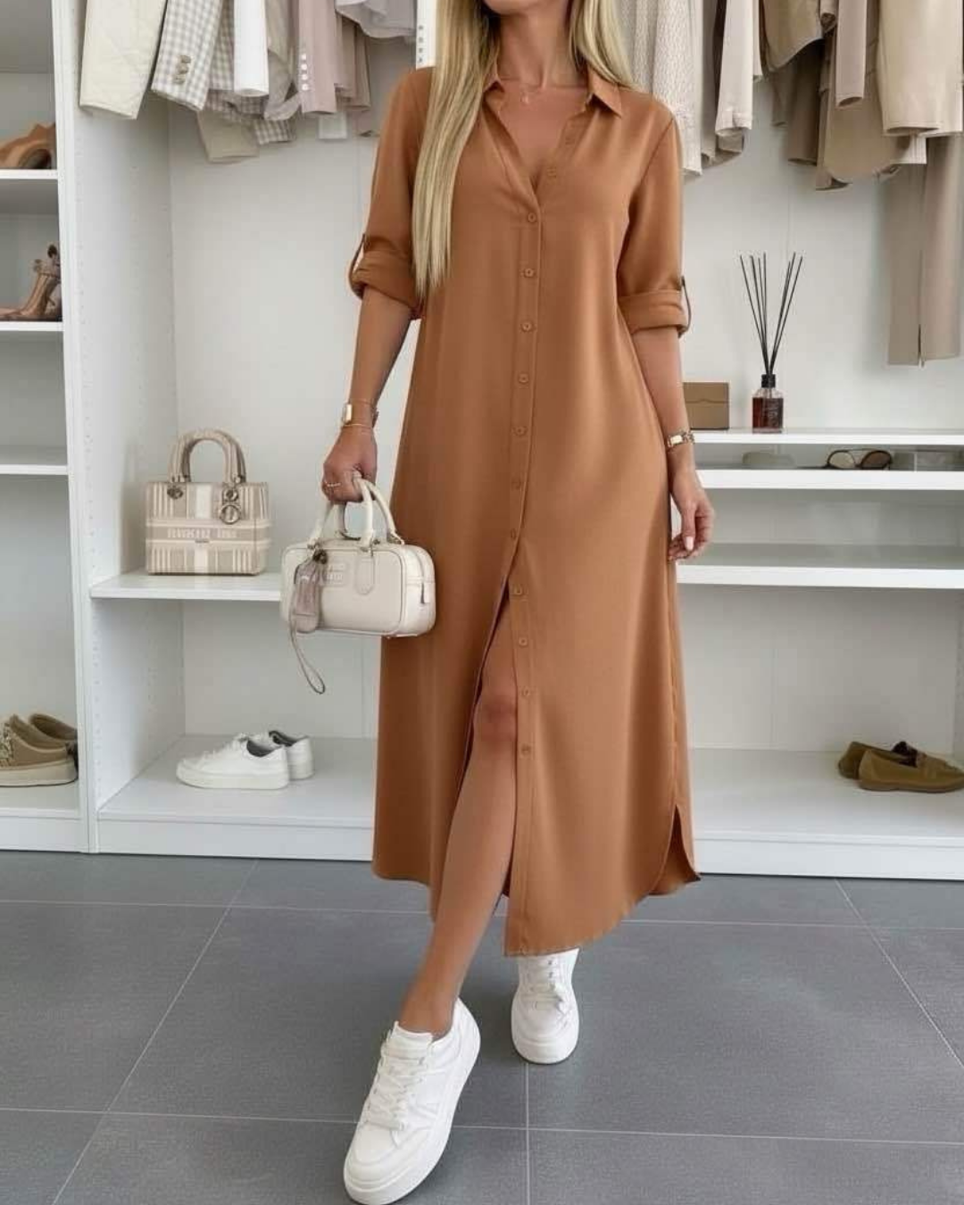 Élodie | Robe chemise oversize