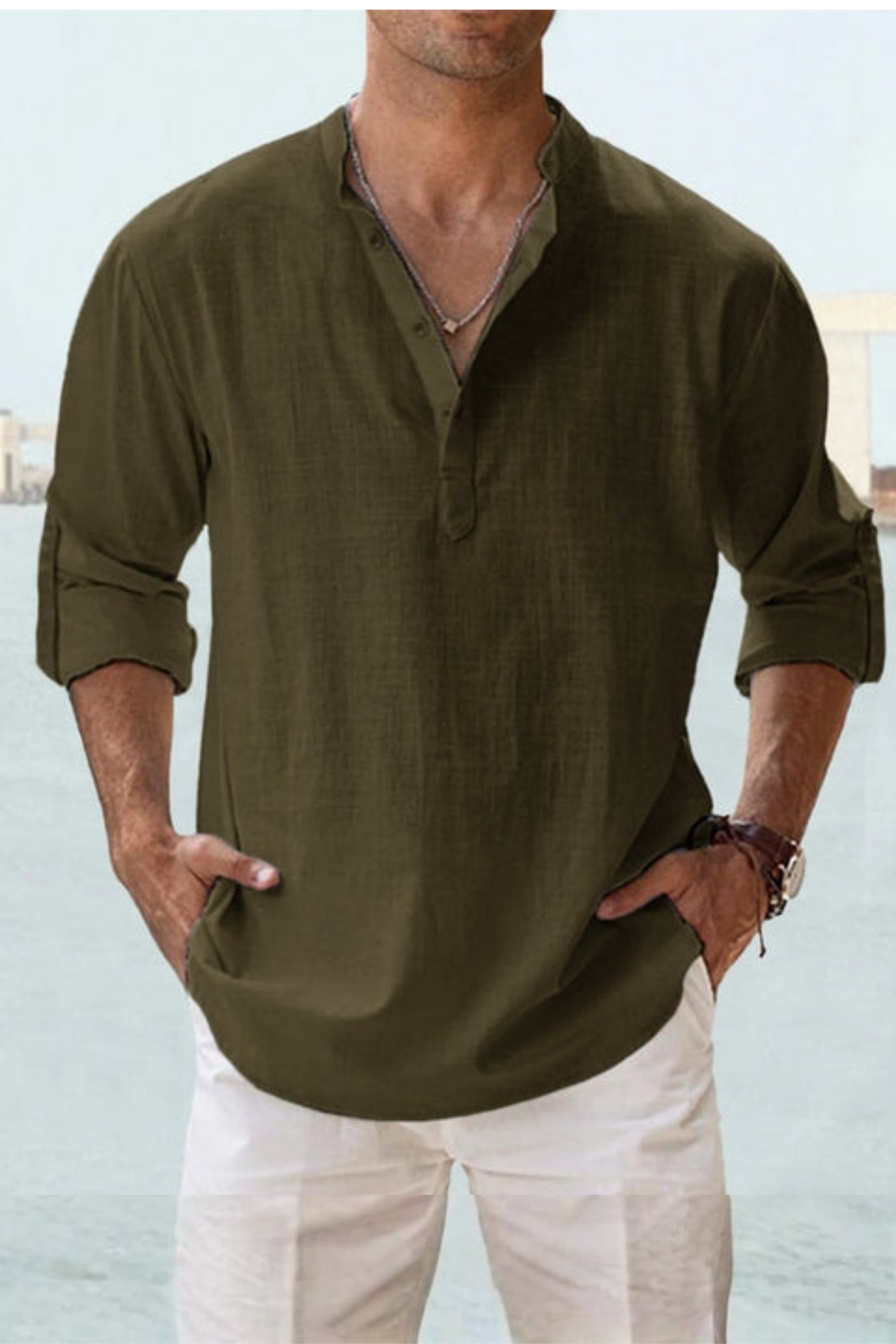 Cedrion Ligne | chemise col tunisien