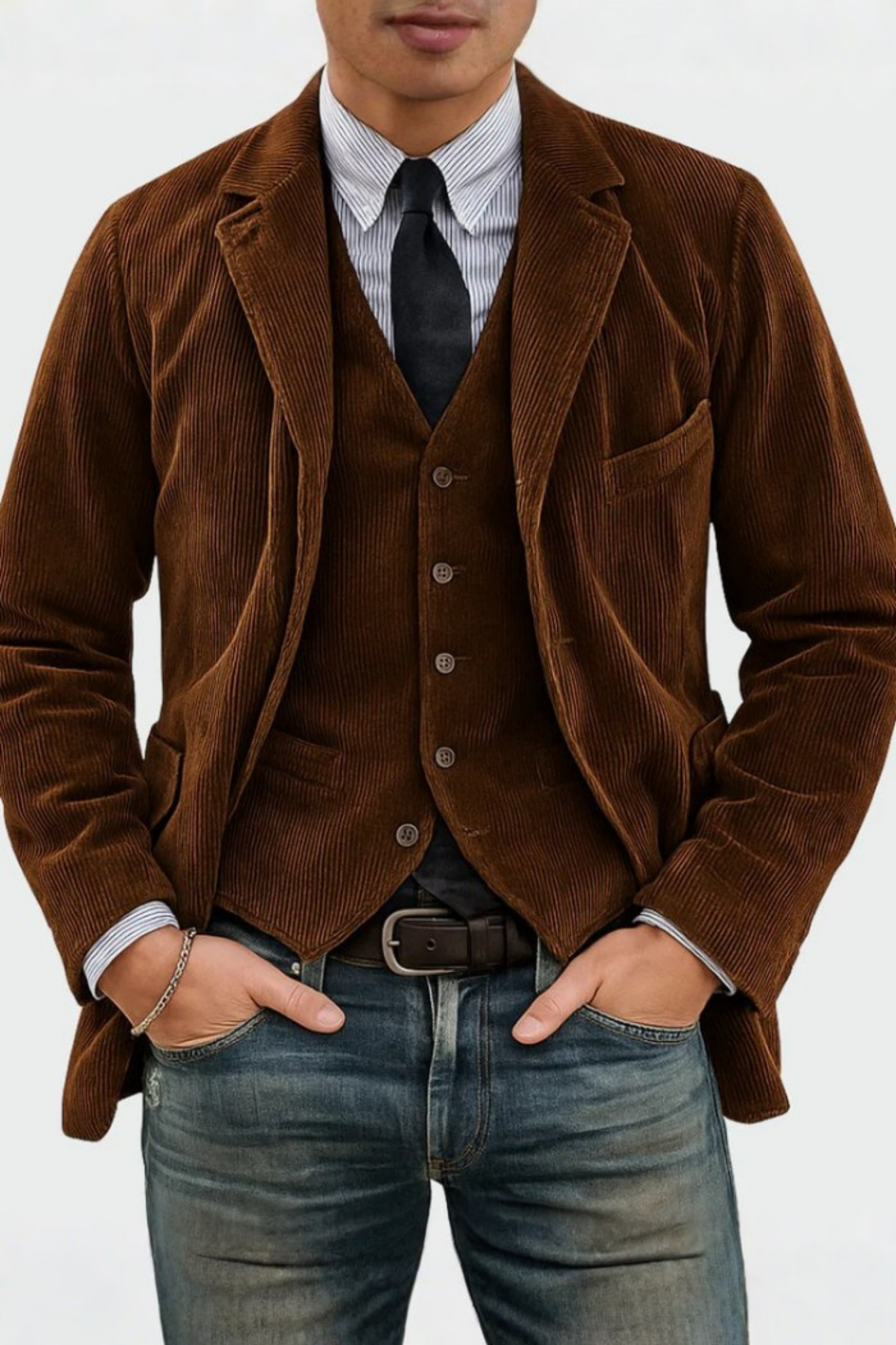 Lorenzio™ - Ensemble blazer avec gilet
