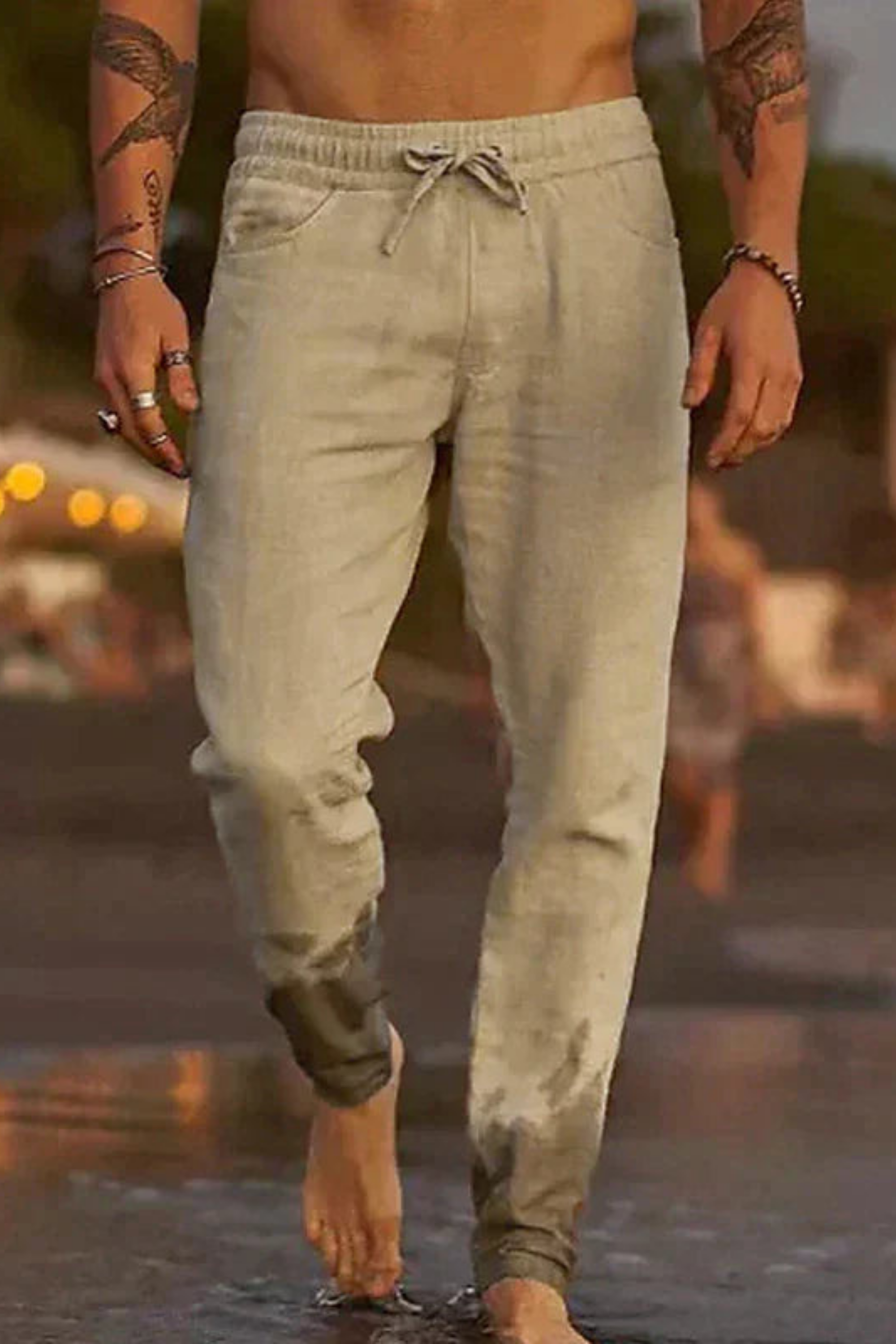 Aurelion Solace | pantalon à cordon de serrage