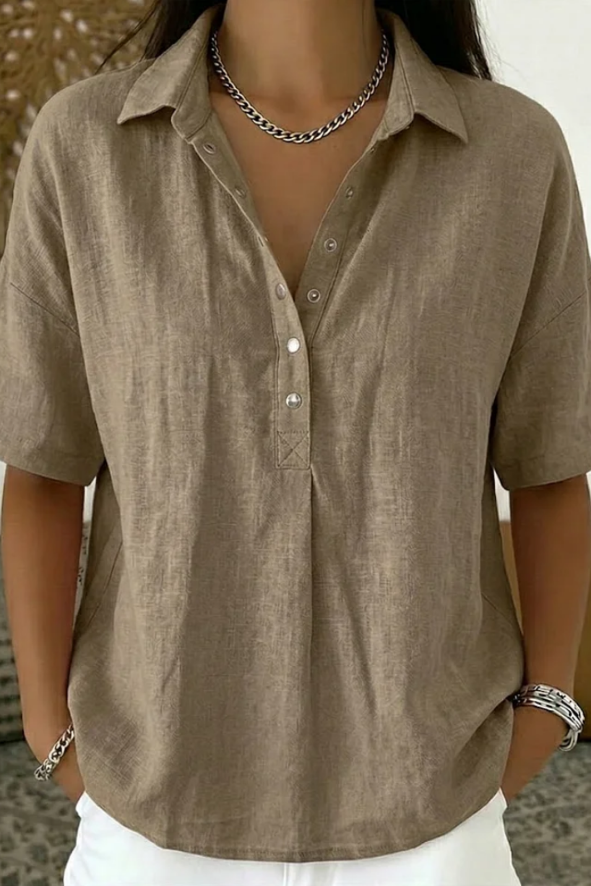 Mirel Ligne | à boutons pression blouse