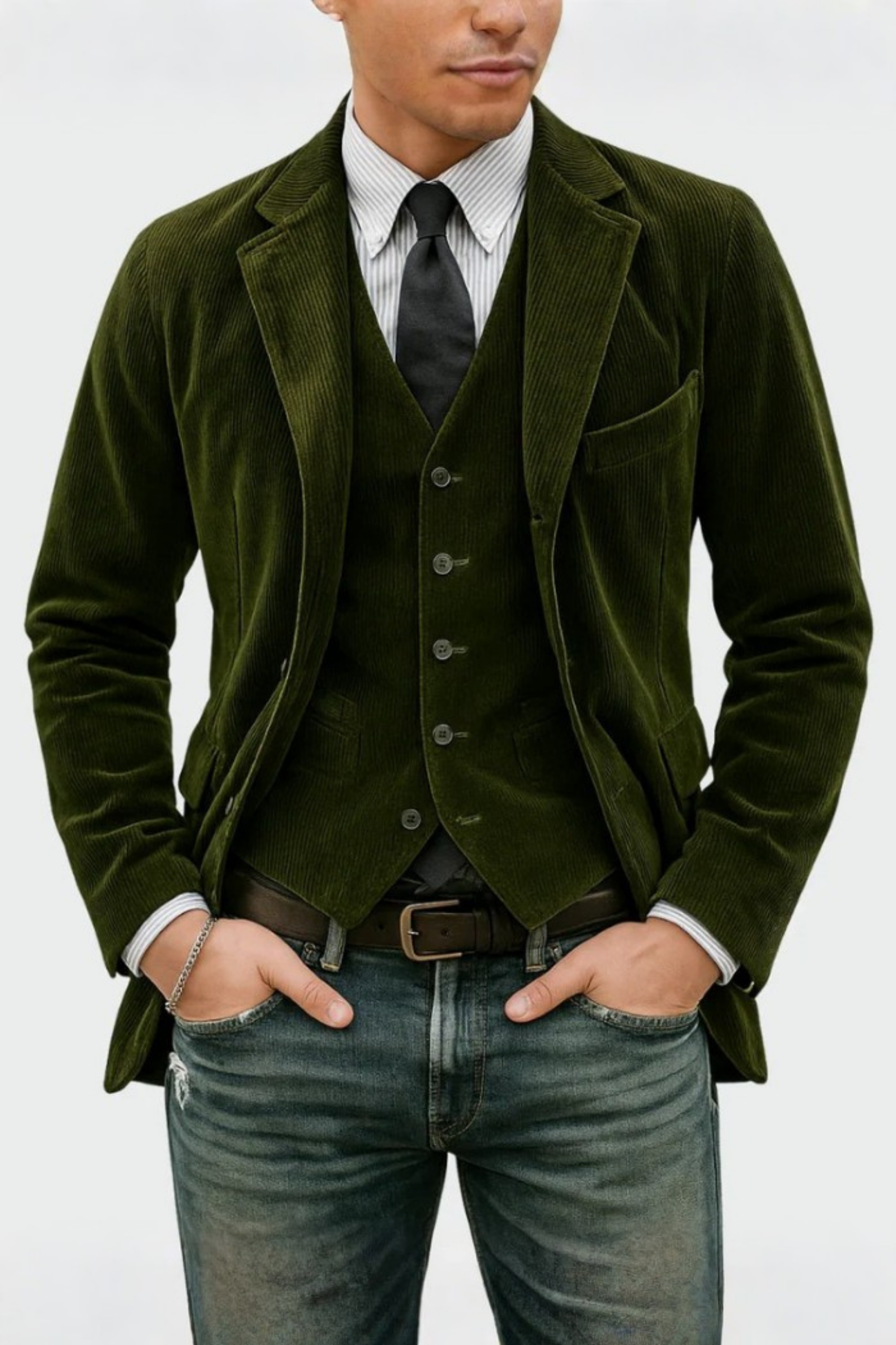 Lorenzio™ - Ensemble blazer avec gilet