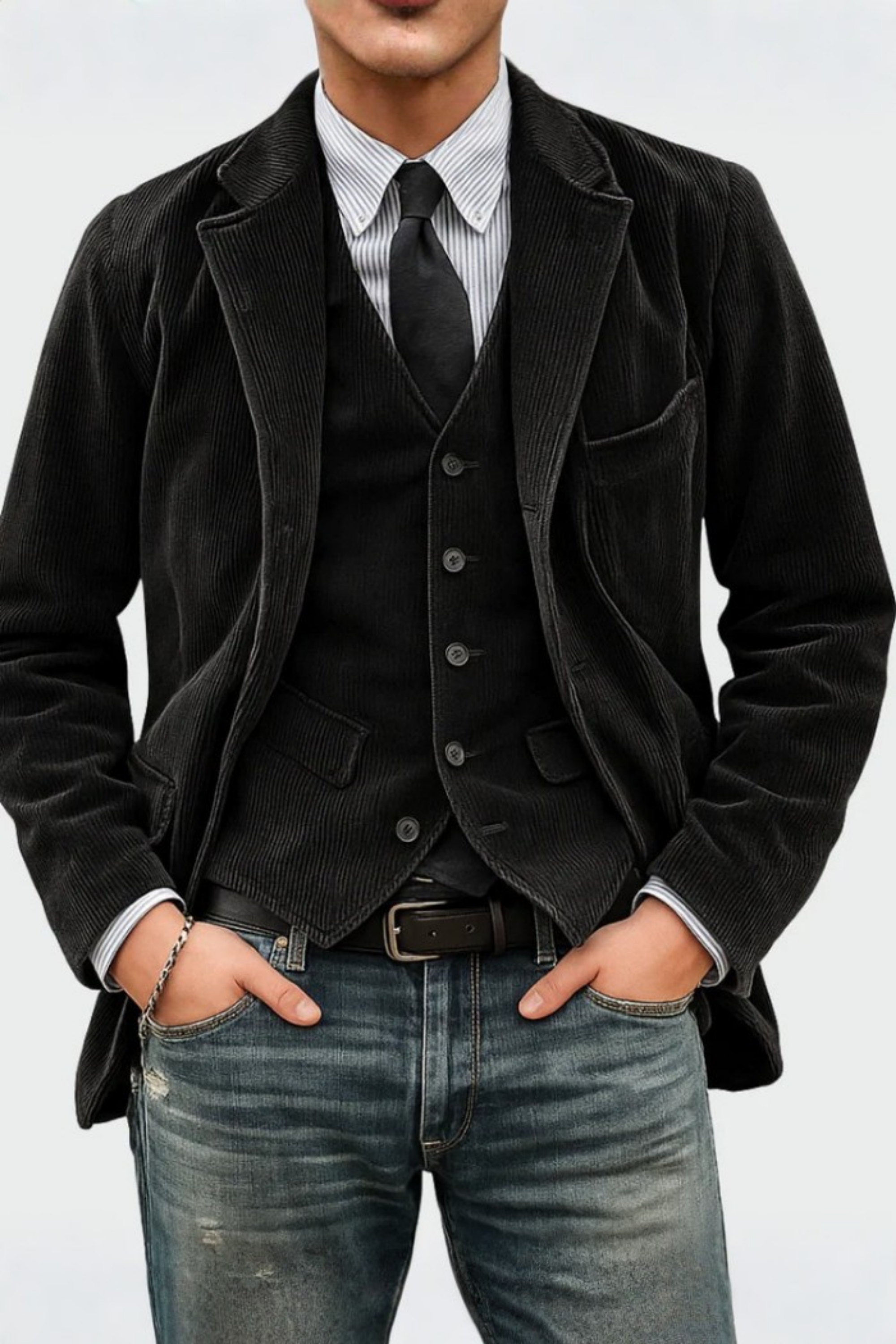 Lorenzio™ - Ensemble blazer avec gilet