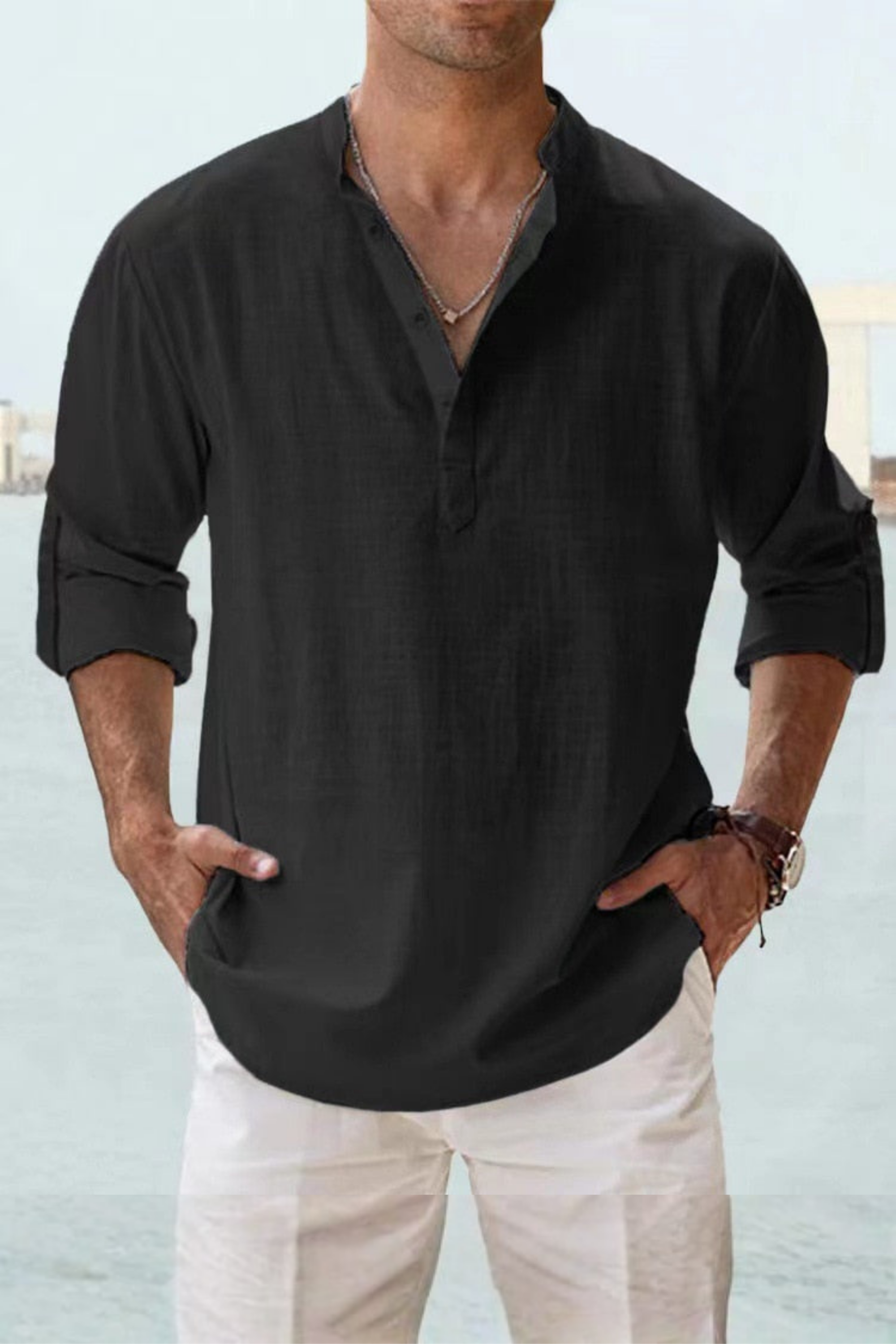 Cedrion Ligne | chemise col tunisien
