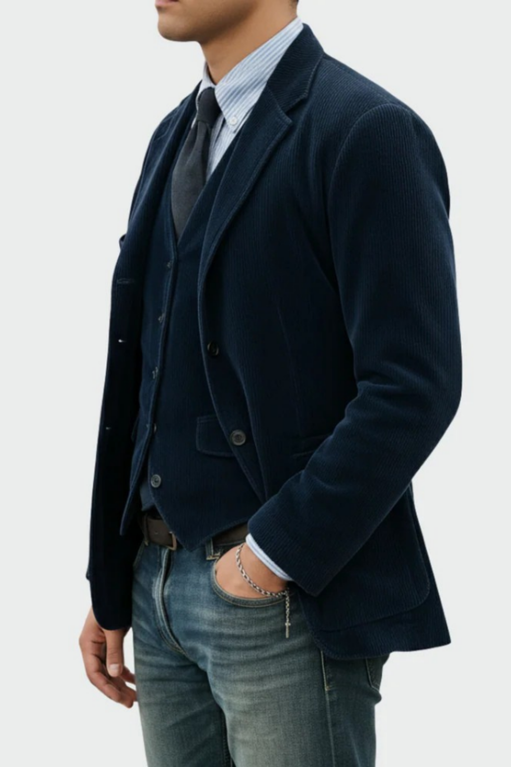 Lorenzio™ - Ensemble blazer avec gilet