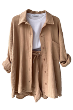 Seran Ligne | ensemble boutonné chemise-short