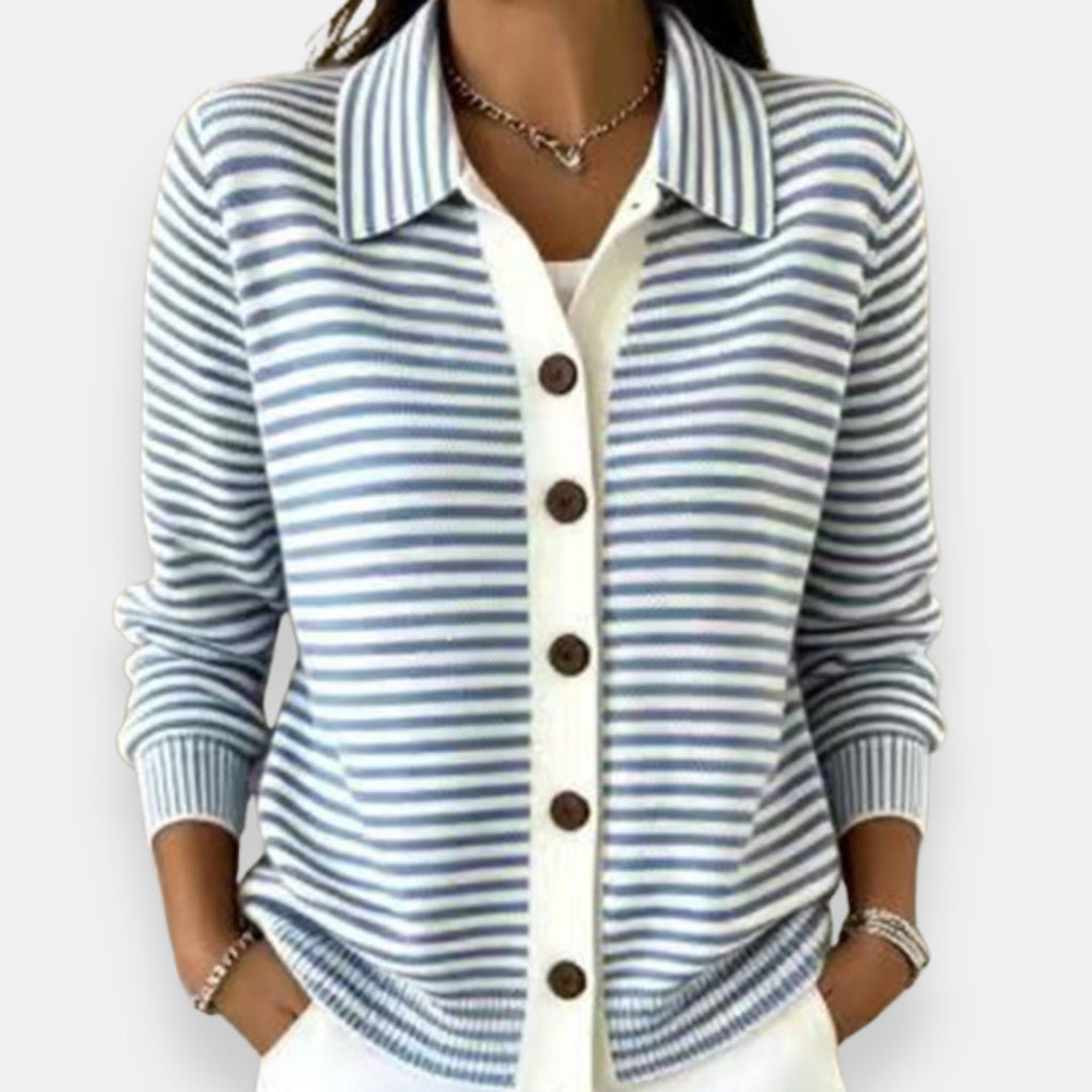 Nola™ - Eleganter Streifen-Cardigan