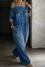 Maëlle™ - Combinaison Denim Élégante