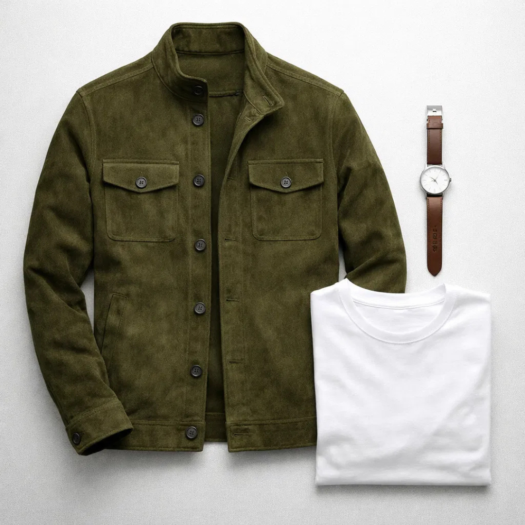 Adrien™ – Veste en daim Oltrarno