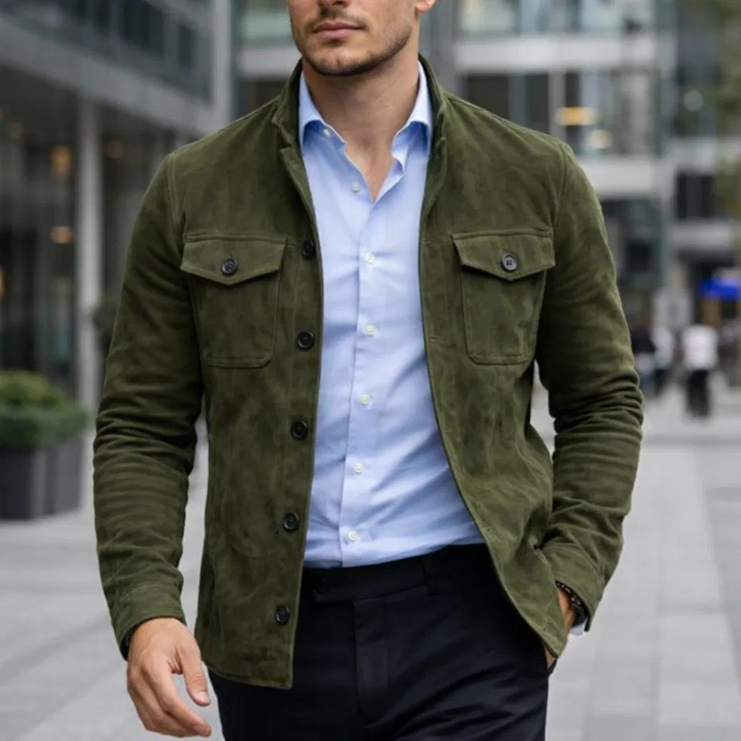 Adrien™ – Veste en daim Oltrarno