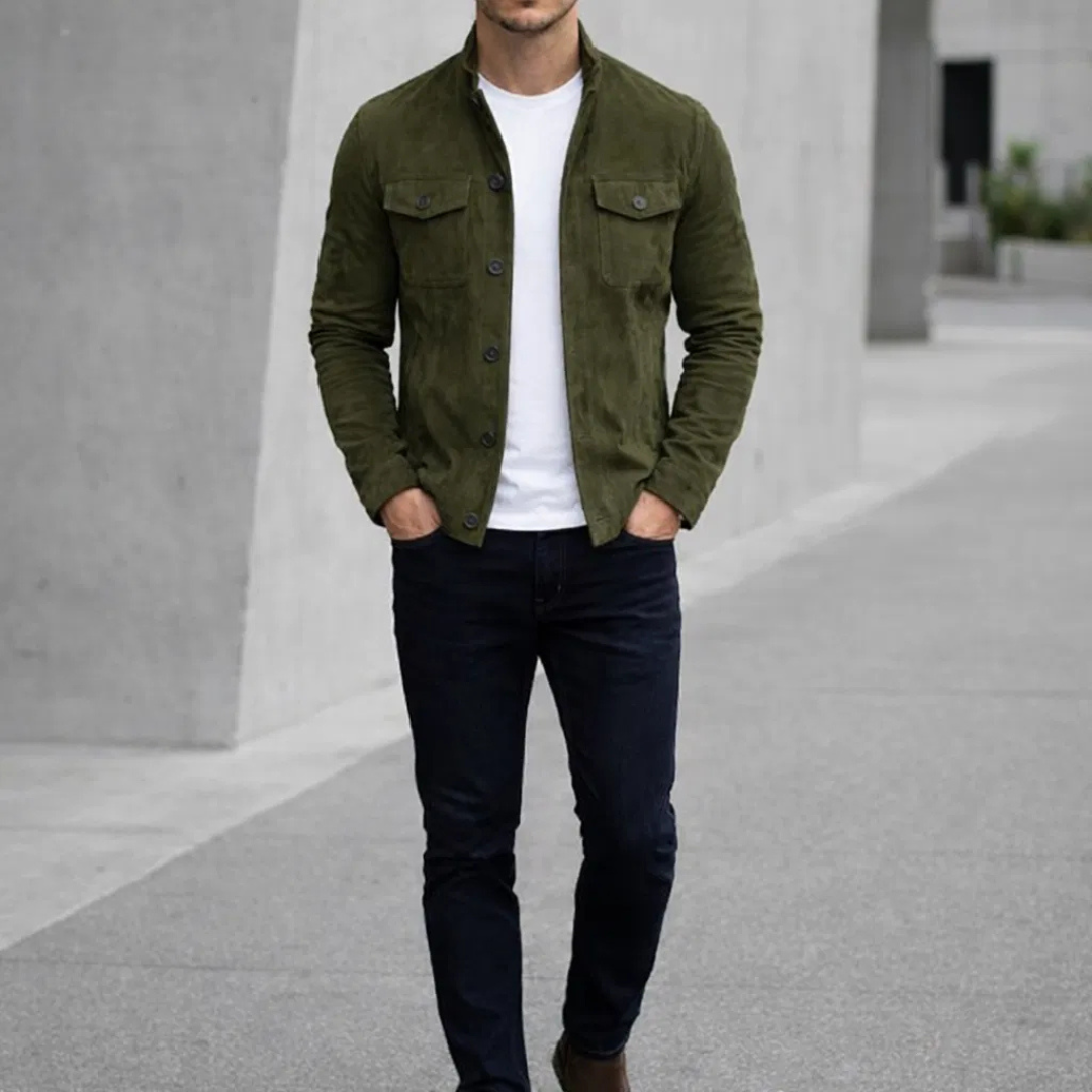 Adrien™ – Veste en daim Oltrarno