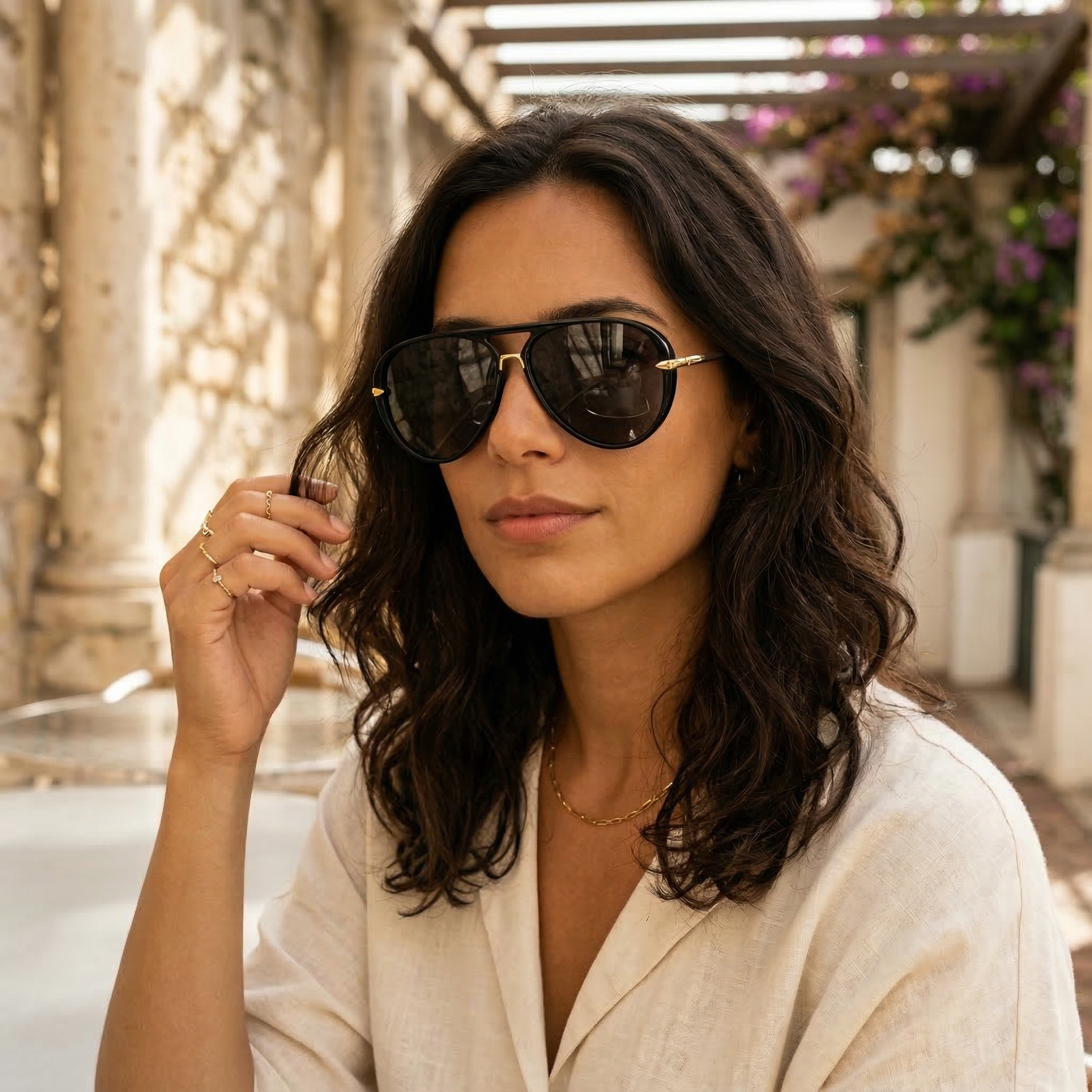 Léonie™ - Lunettes de soleil aviateur
