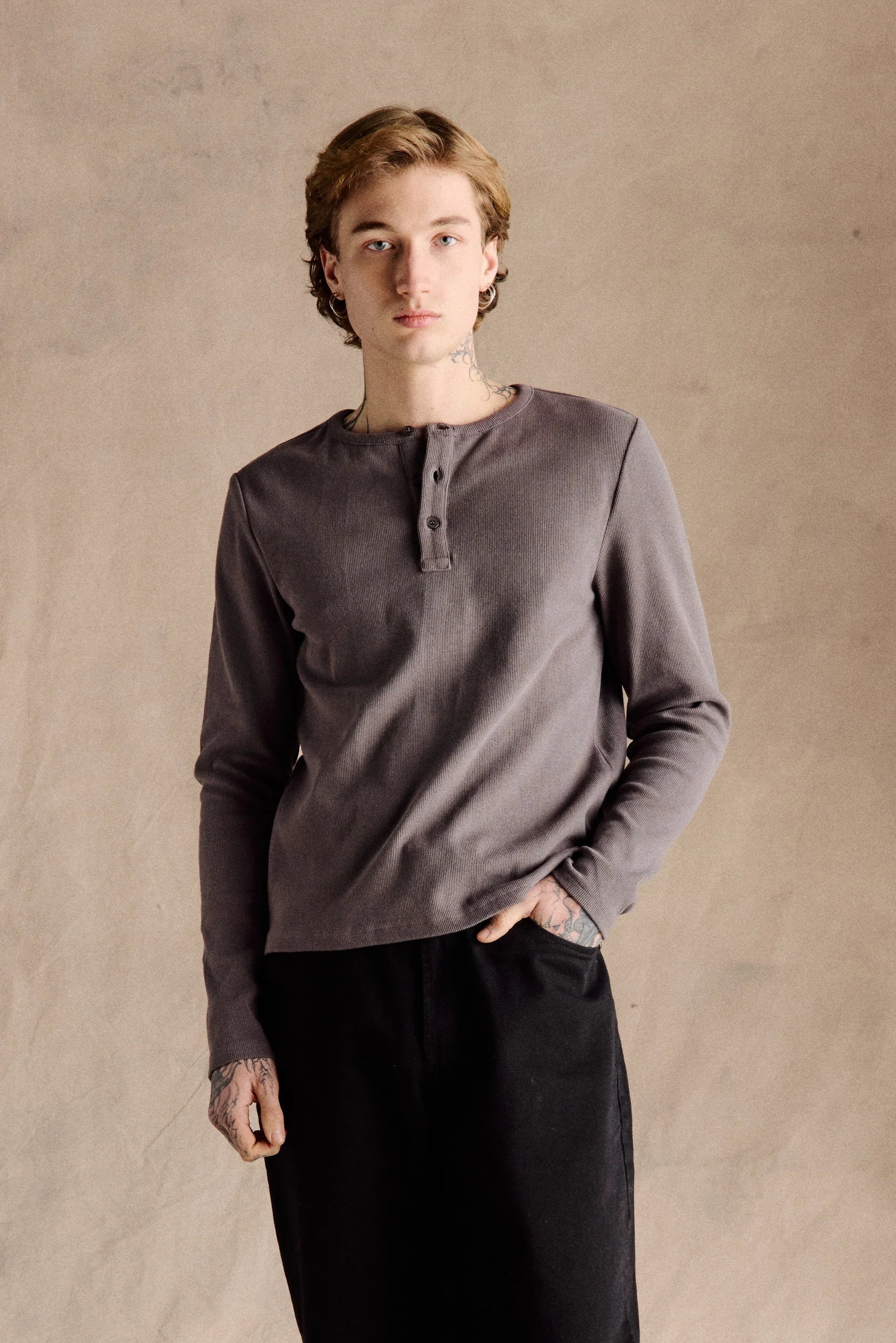 Orme Ligne | à patte de boutonnage t-shirt