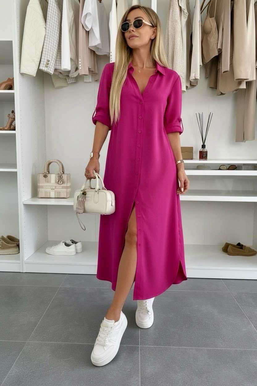 Élodie | Robe chemise oversize