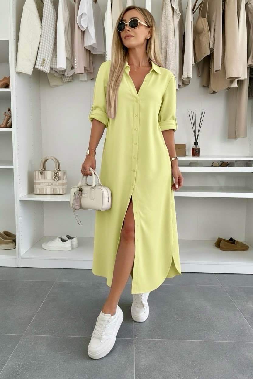 Élodie | Robe chemise oversize