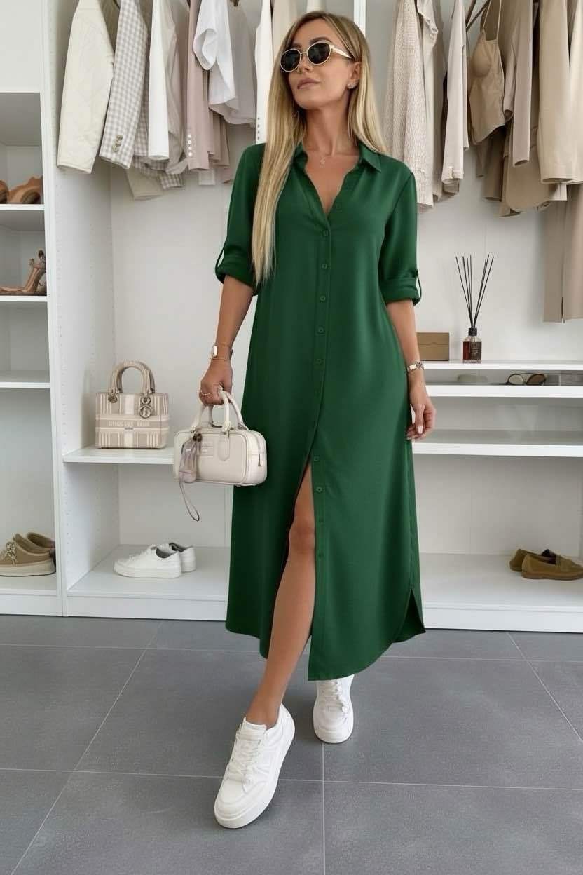 Élodie | Robe chemise oversize