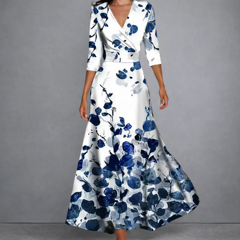 Victoire™ - Robe Maxi Florale Élégante