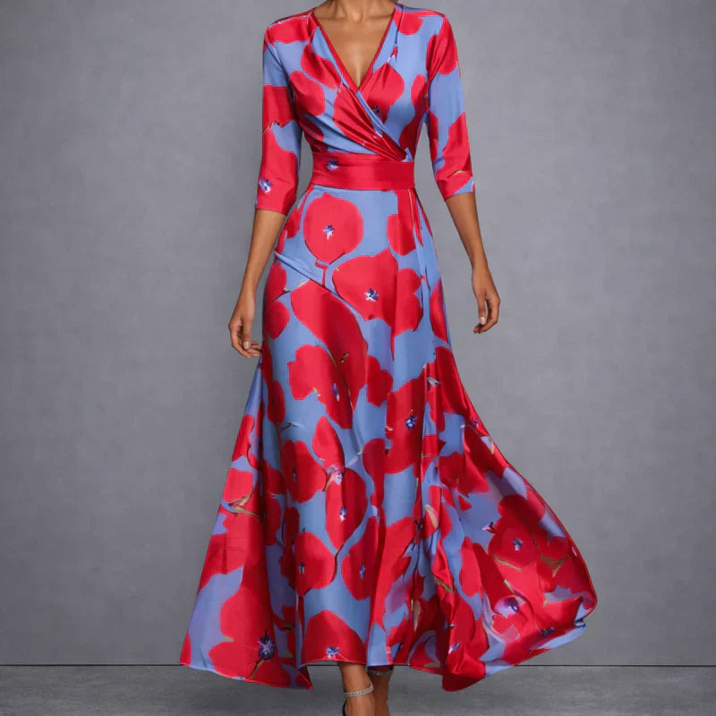 Victoire™ - Robe Maxi Florale Élégante