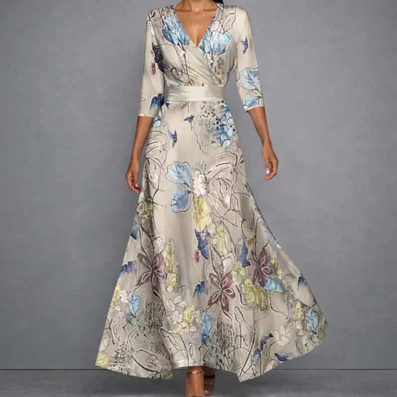 Victoire™ - Robe Maxi Florale Élégante