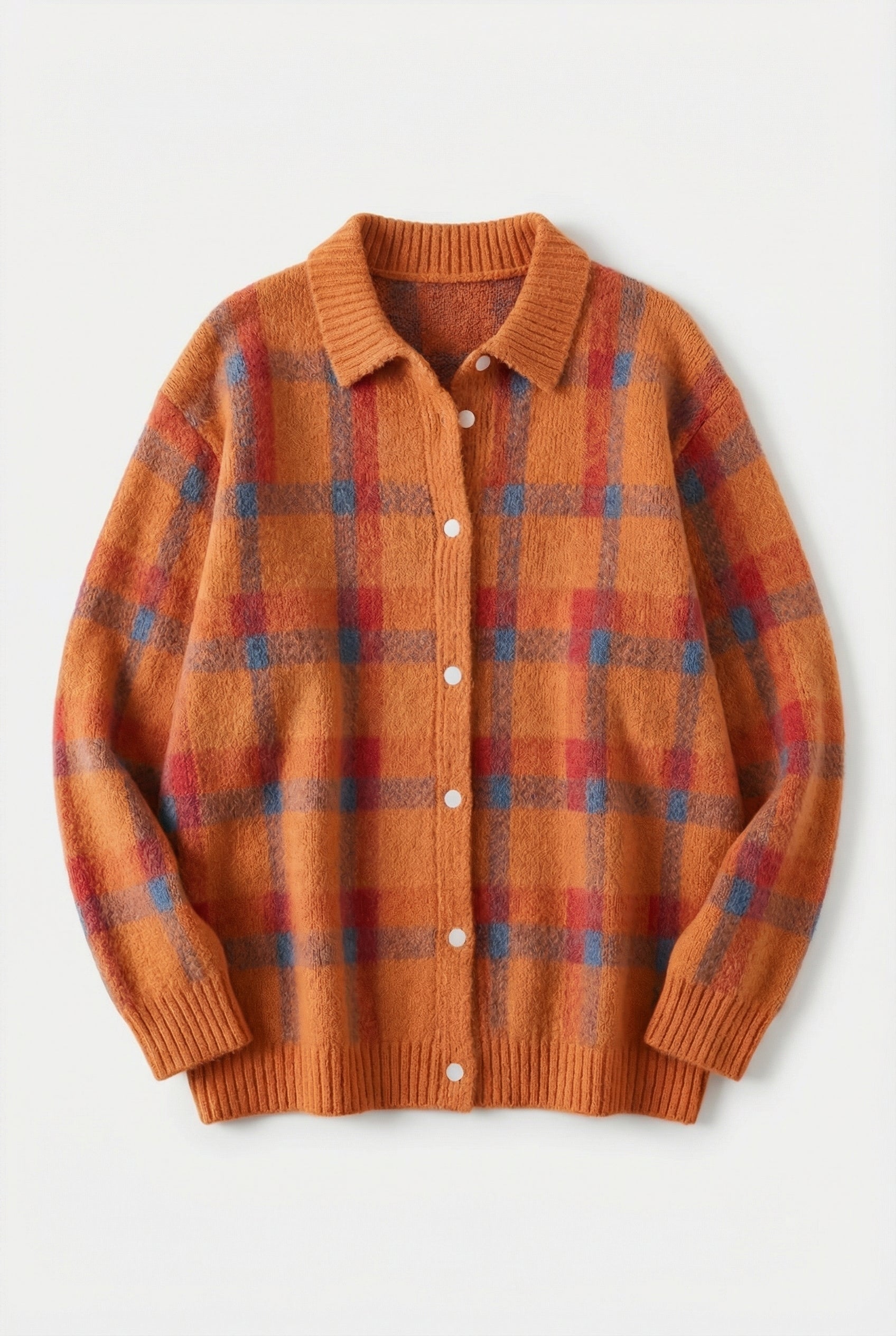Anna | Cardigan en maille à carreaux