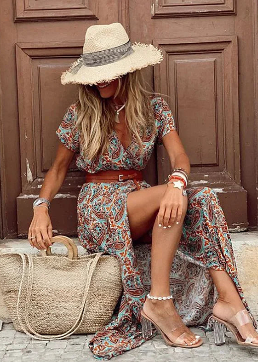Amélie™ – Robe Maxi Bohème Élégante et Aérienne