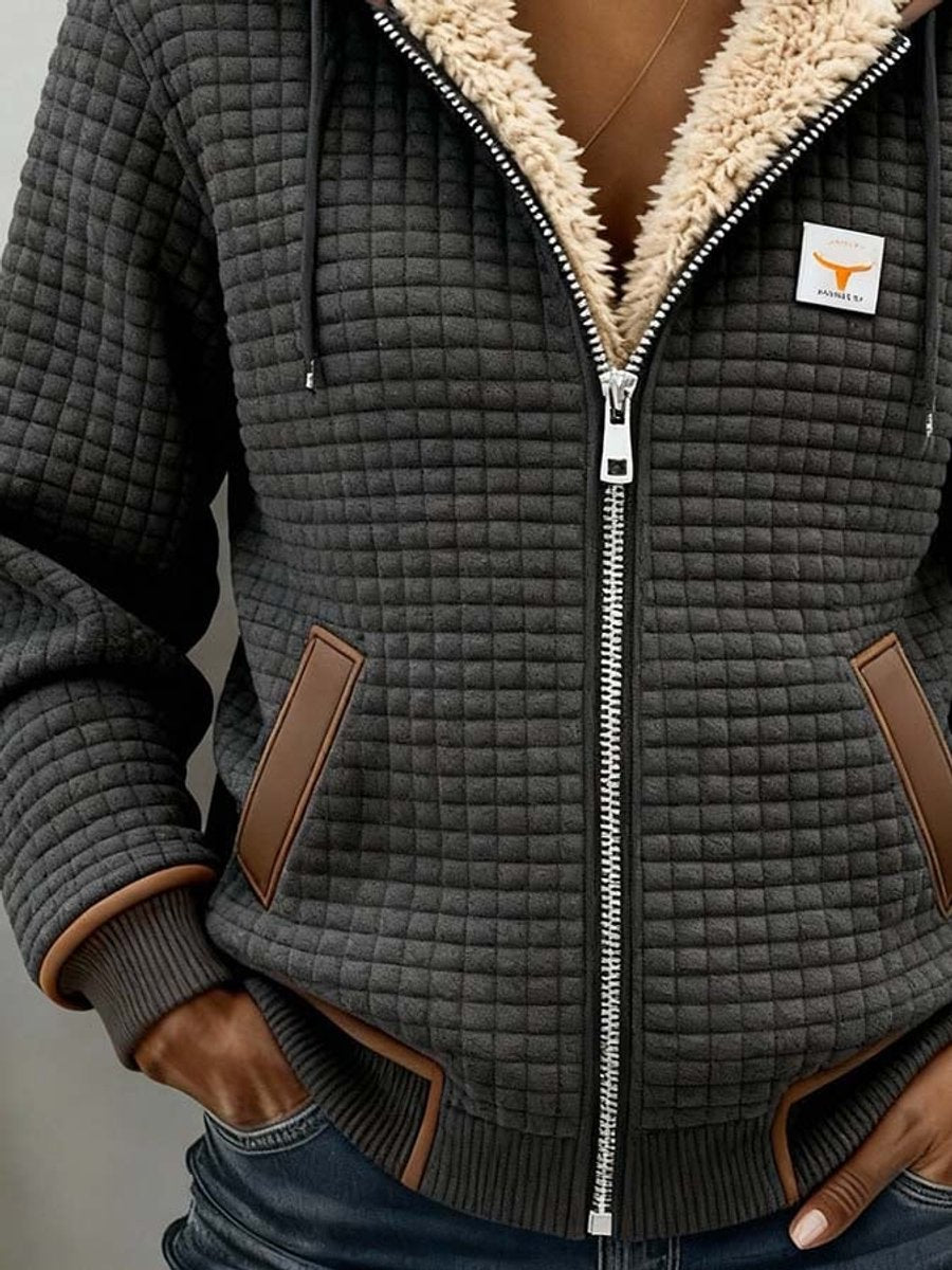 Clara™ - Elegante Kapuzenjacke mit Teddyfutter 🤎
